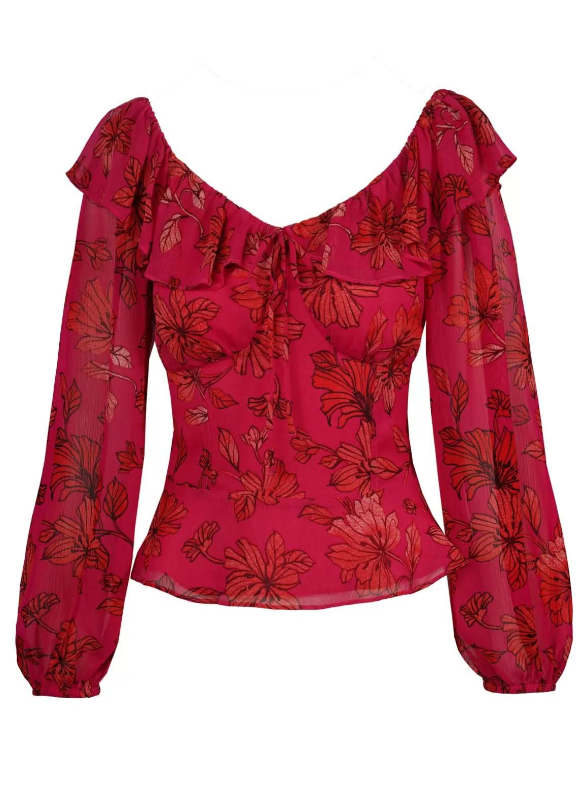 Aki Blouse In Outlines Blossoms<Jessica Simpson Clearance