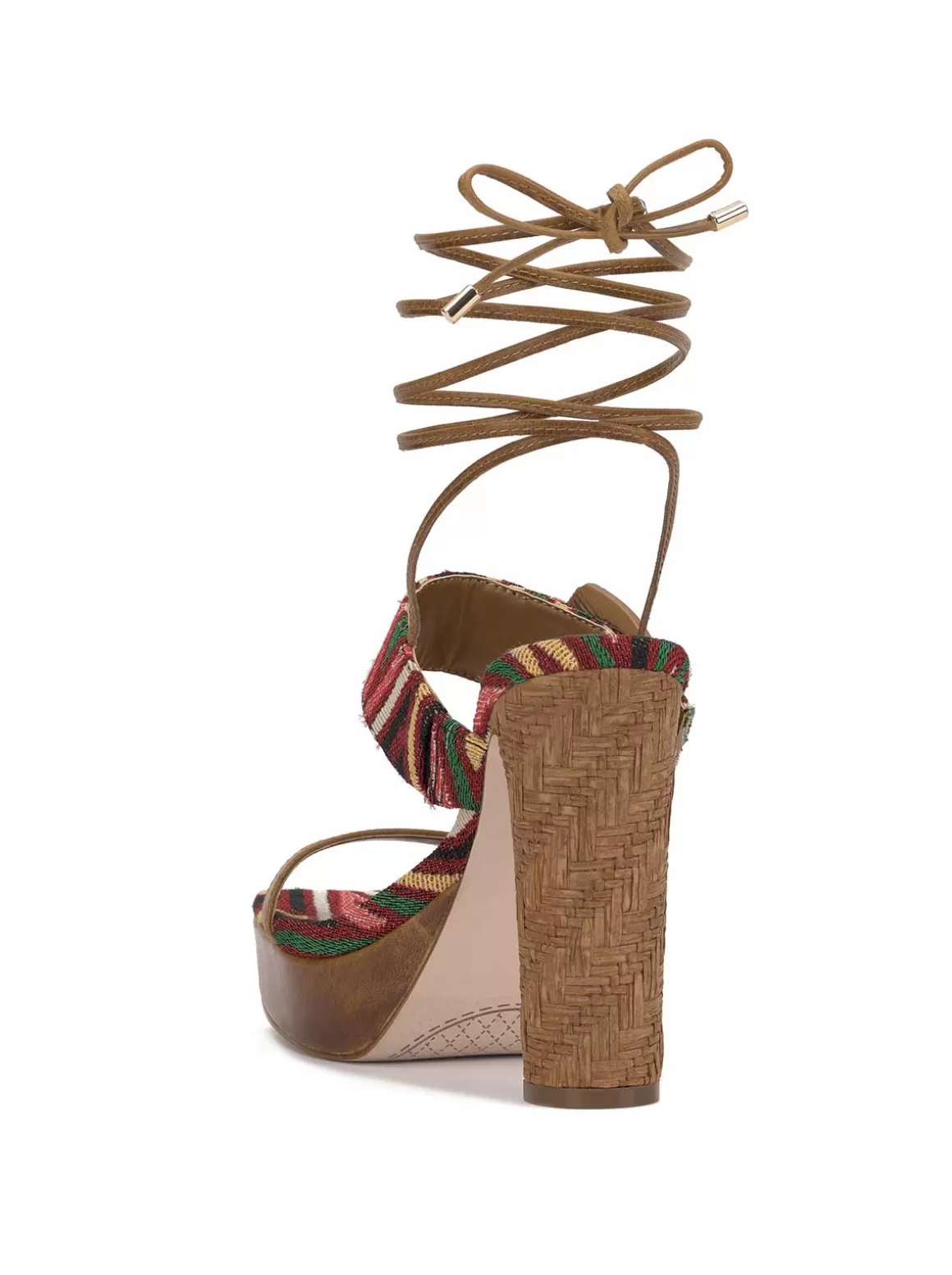Caelia Ankle Lace Up Platform Sandal In Brown Multi<Jessica Simpson Cheap