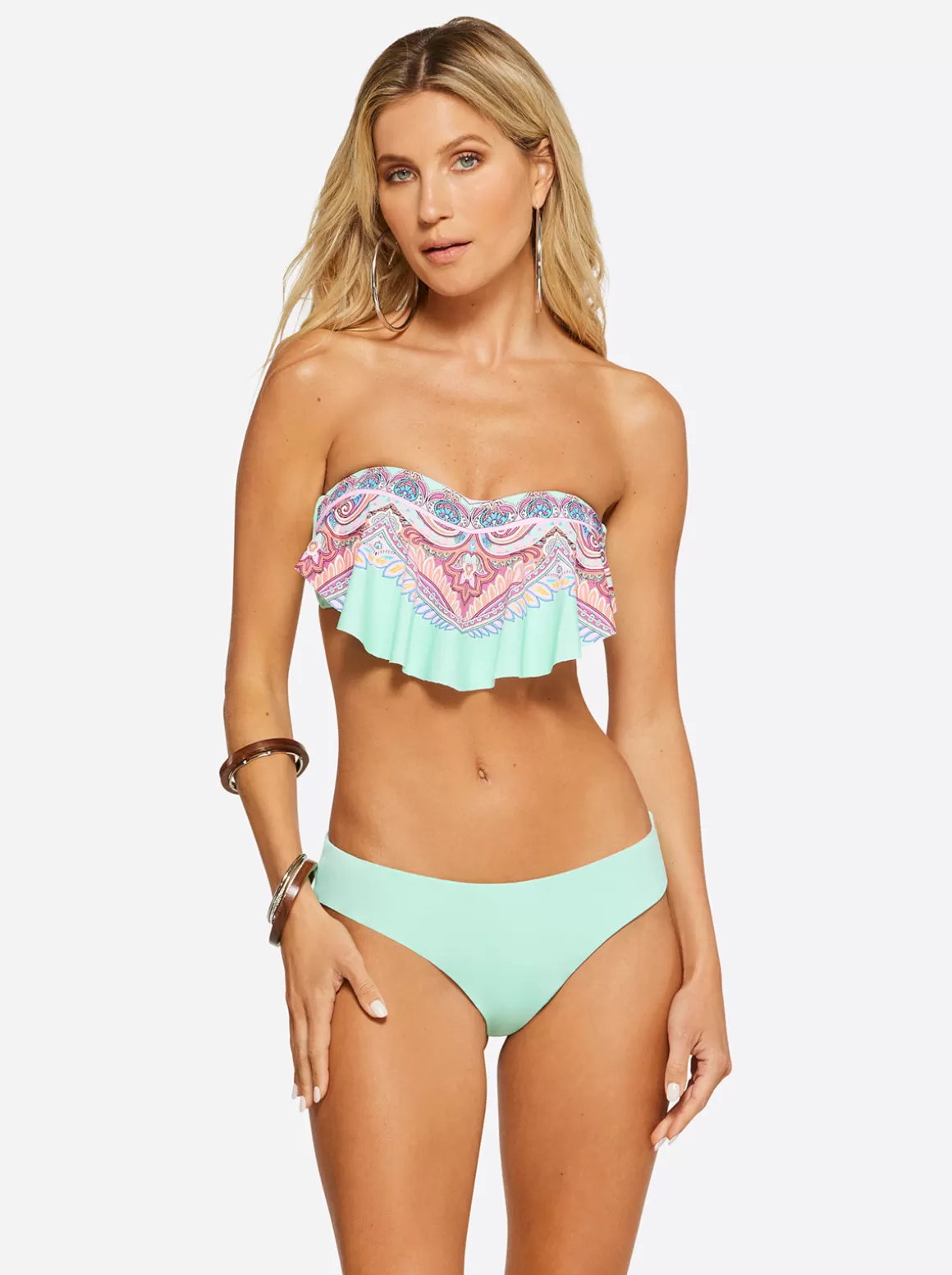 In Rio Handkerchief Bandeau In Cool Multi<Jessica Simpson Discount