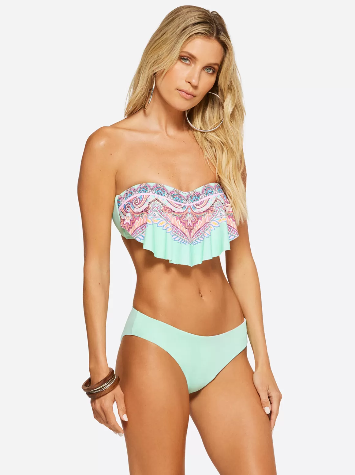 In Rio Handkerchief Bandeau In Cool Multi<Jessica Simpson Discount