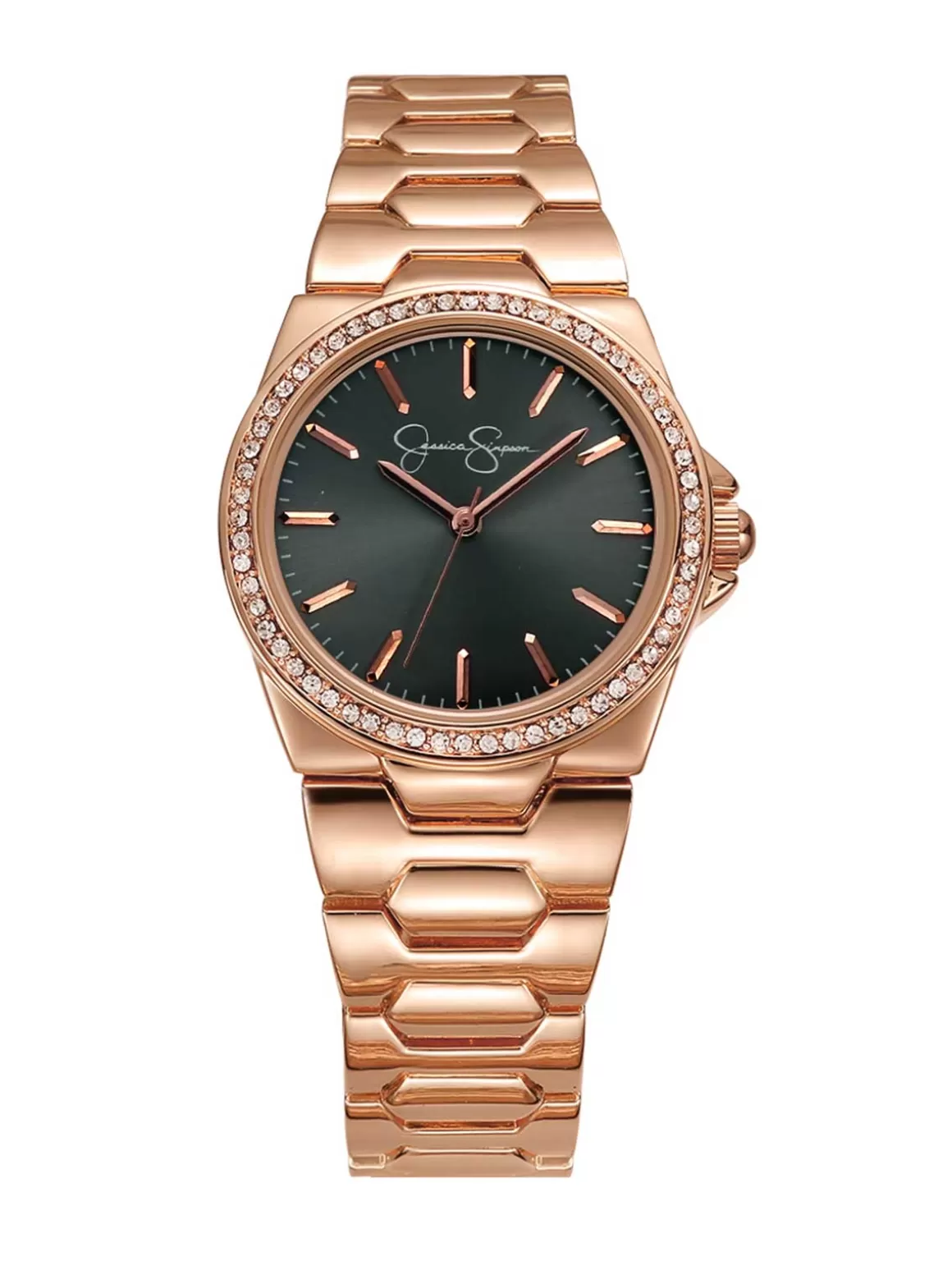 Crystal Bezel Bracelet Watch In Tone<Jessica Simpson Cheap