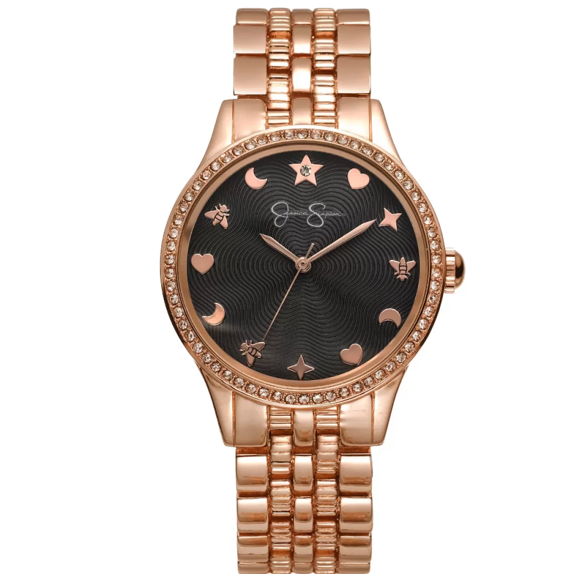 Crystal Motif Dial Bracelet Watch In Tone<Jessica Simpson Shop