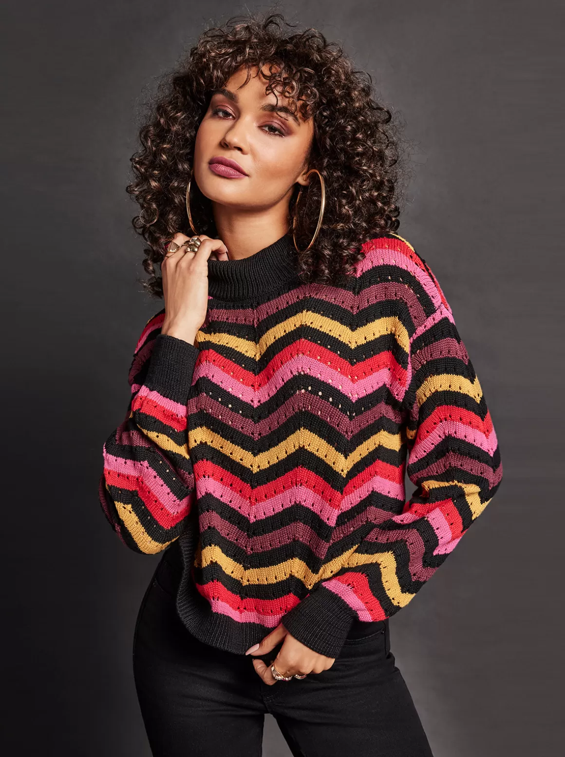 Farai Sweater In Striped Multi<Jessica Simpson Hot