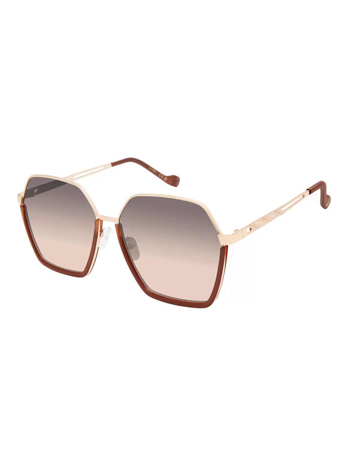 Geometric Metal Sunglasses In Gold<Jessica Simpson Outlet