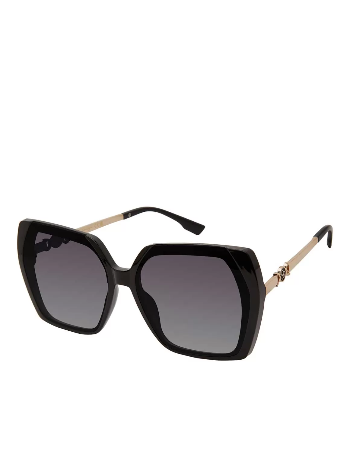 Geometric Metal Temple Sunglasses In <Jessica Simpson Shop