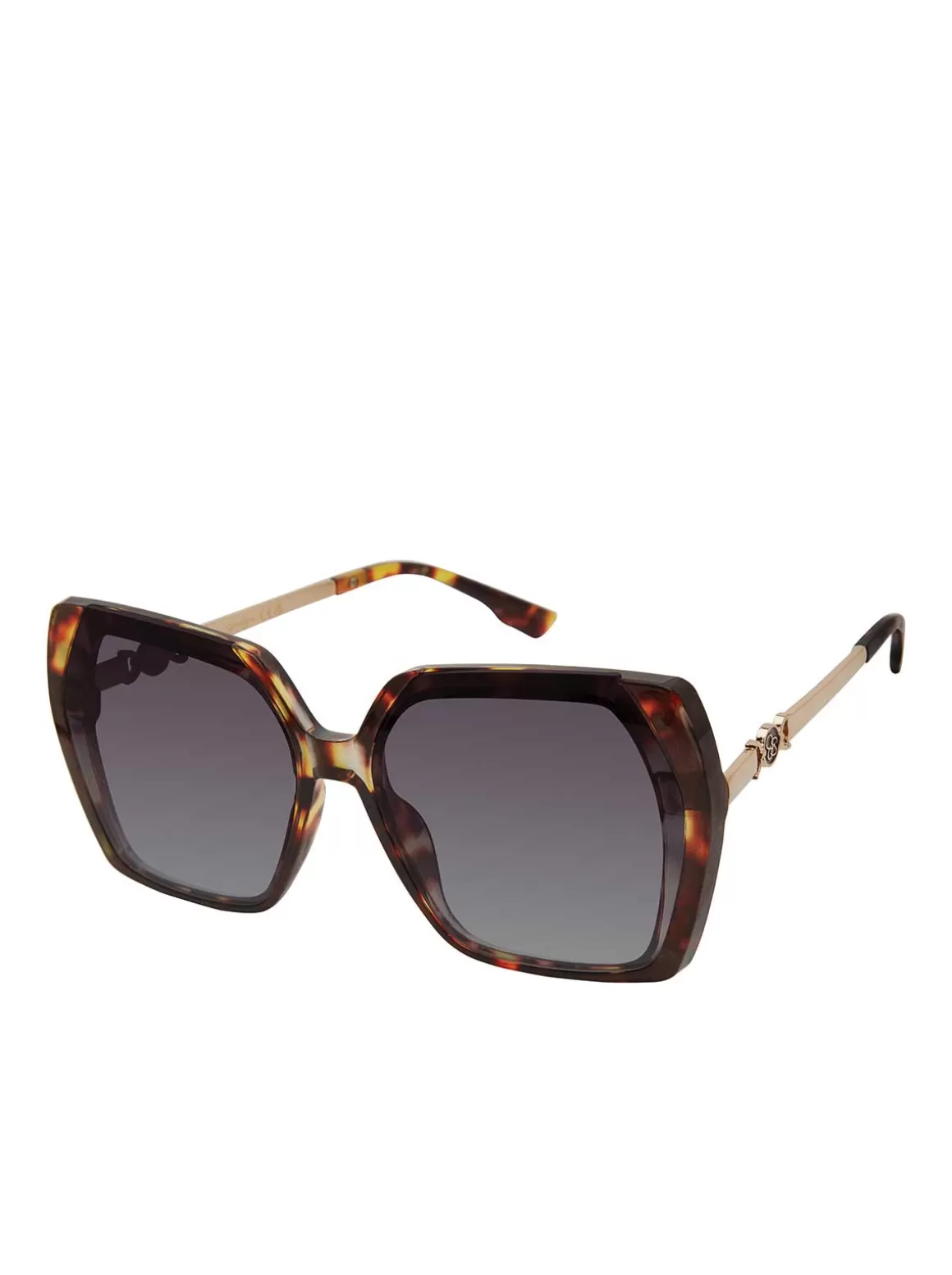 Geometric Metal Temple Sunglasses In <Jessica Simpson Flash Sale