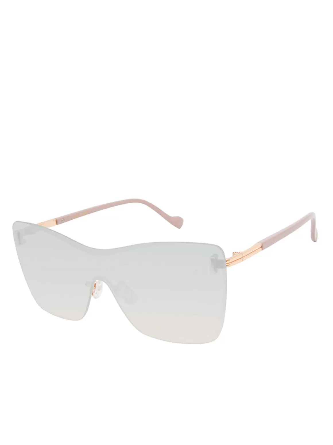 Glamorous Frameless Shield Sunglasses In Rose Gold<Jessica Simpson Store