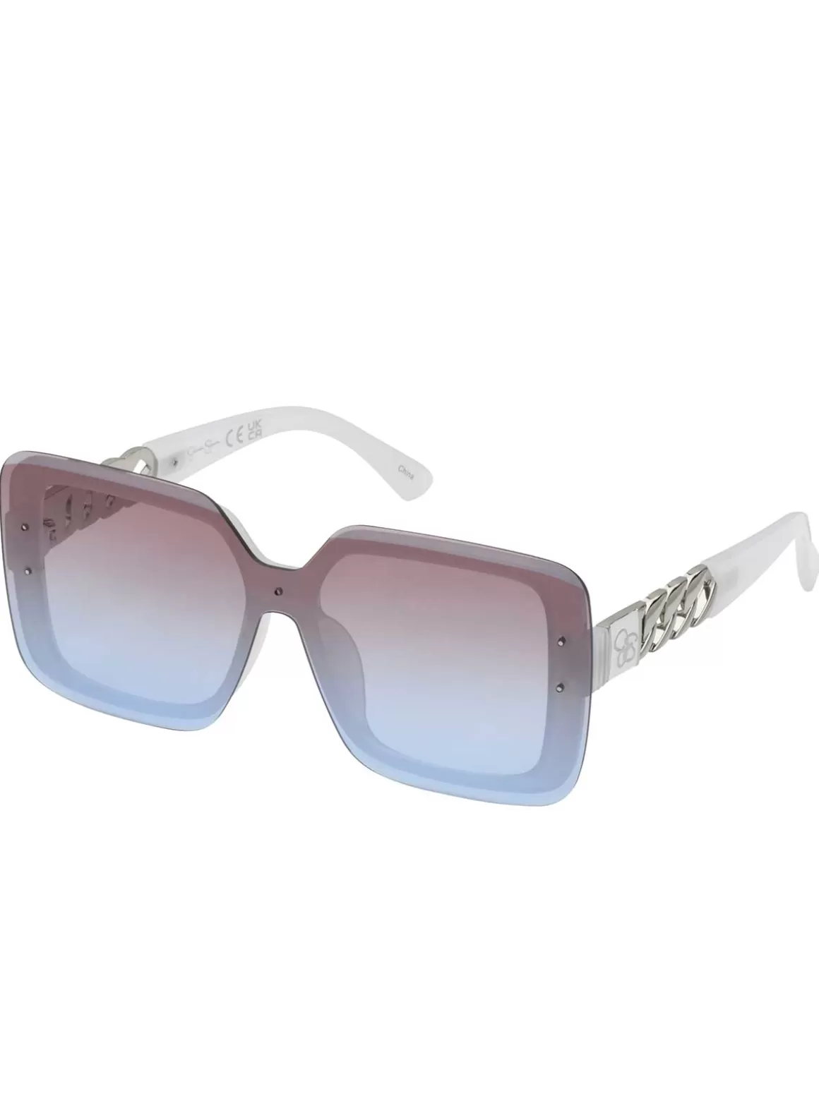 Glamorous Square Shield Sunglasses In <Jessica Simpson Hot