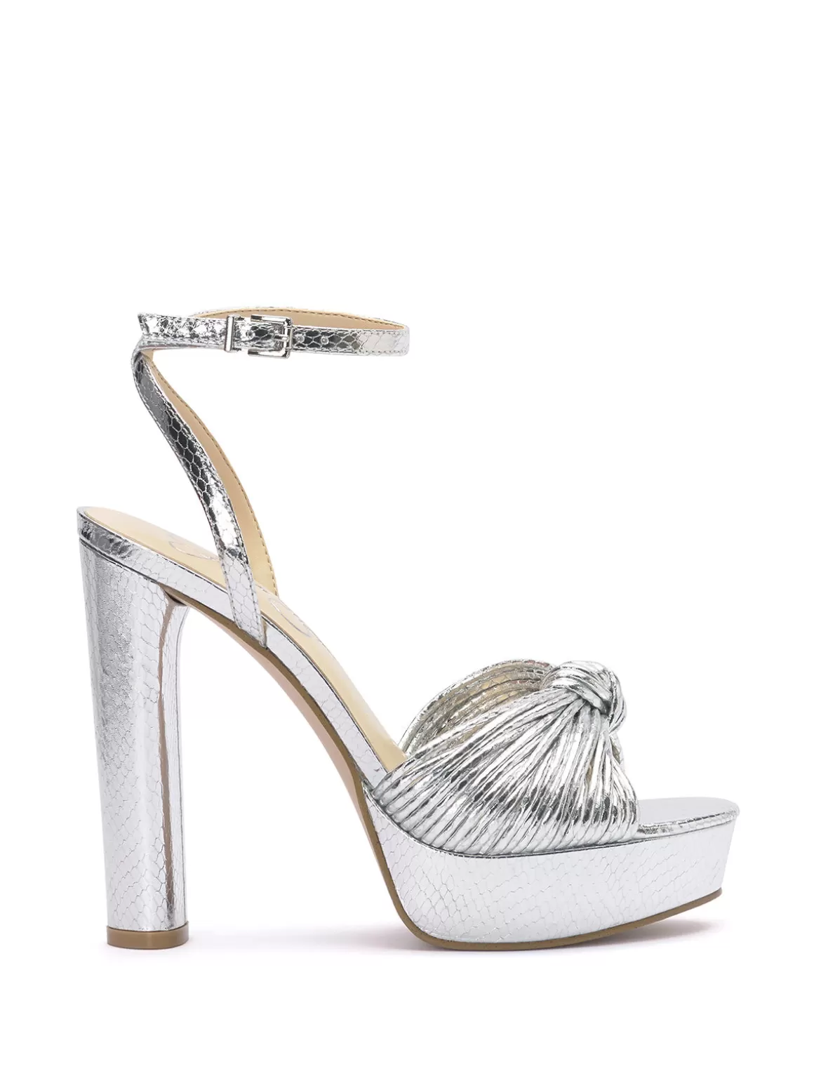 Immie Platform Sandal In Silver Snake<Jessica Simpson Clearance