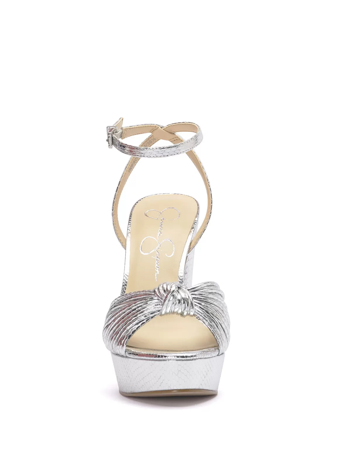 Immie Platform Sandal In Silver Snake<Jessica Simpson Clearance