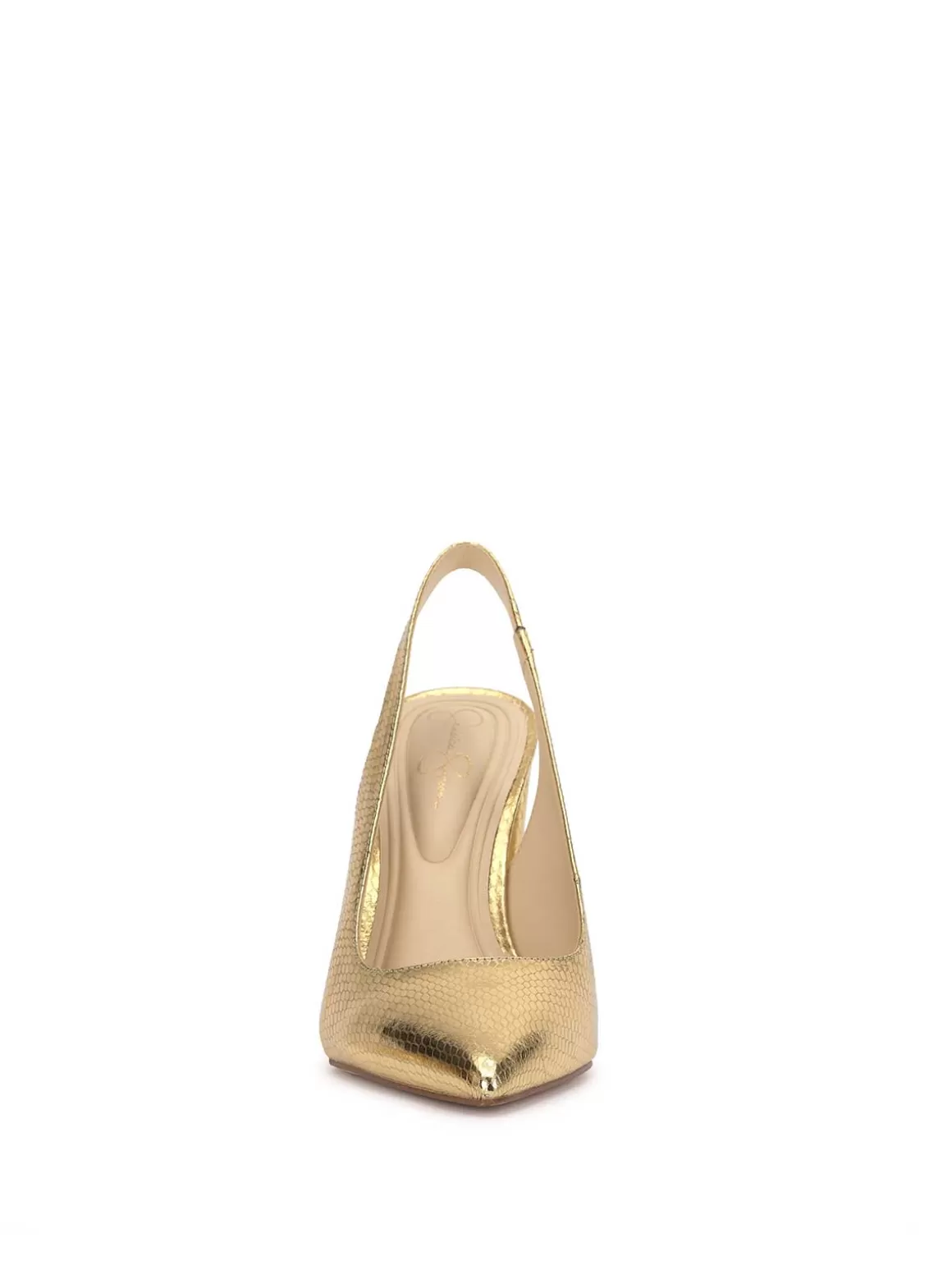 Noula Slingback Pointed Toe Pump In Gold<Jessica Simpson Online