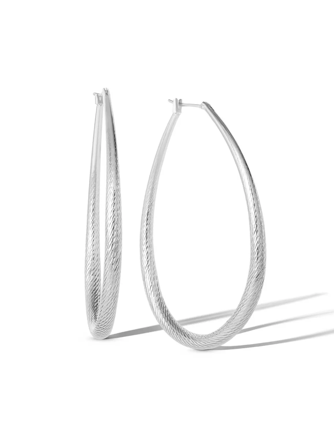 Oval Textured Hoop Earrings In <Jessica Simpson Best Sale