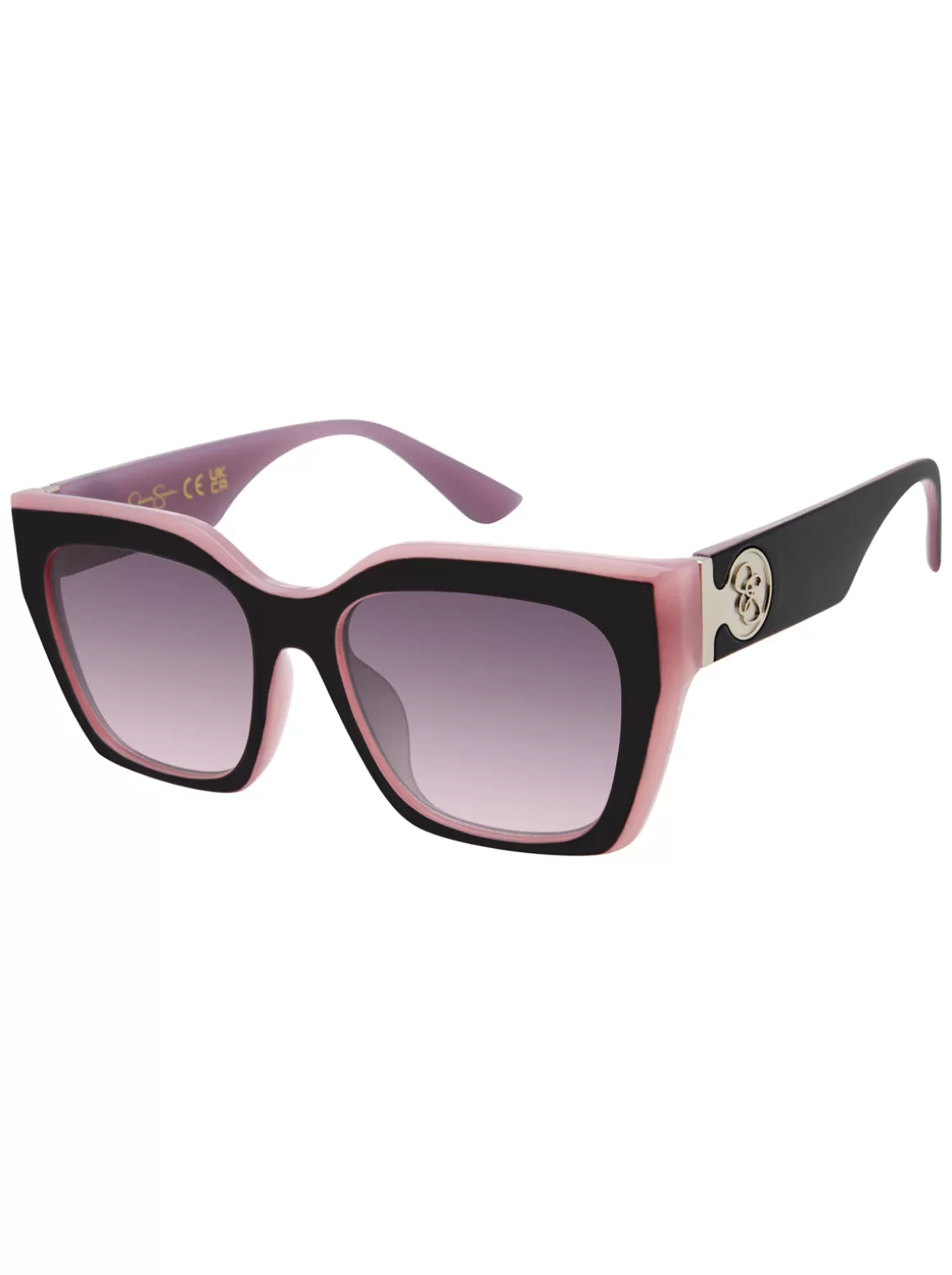 Retro Two Tone Cat Eye Sunglasses In & Mauve<Jessica Simpson Store