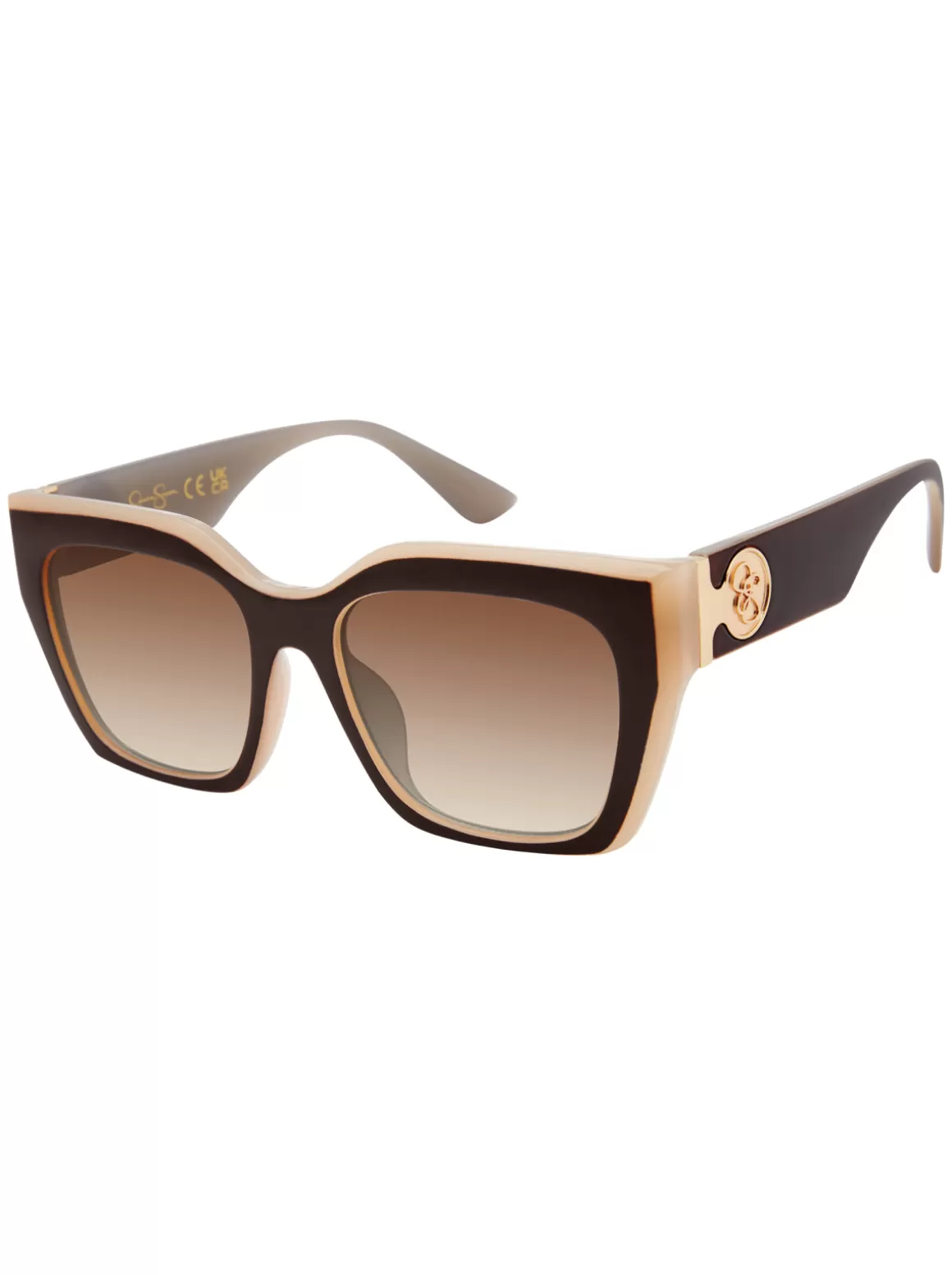 Retro Two Tone Cat Eye Sunglasses In & Nude<Jessica Simpson Online