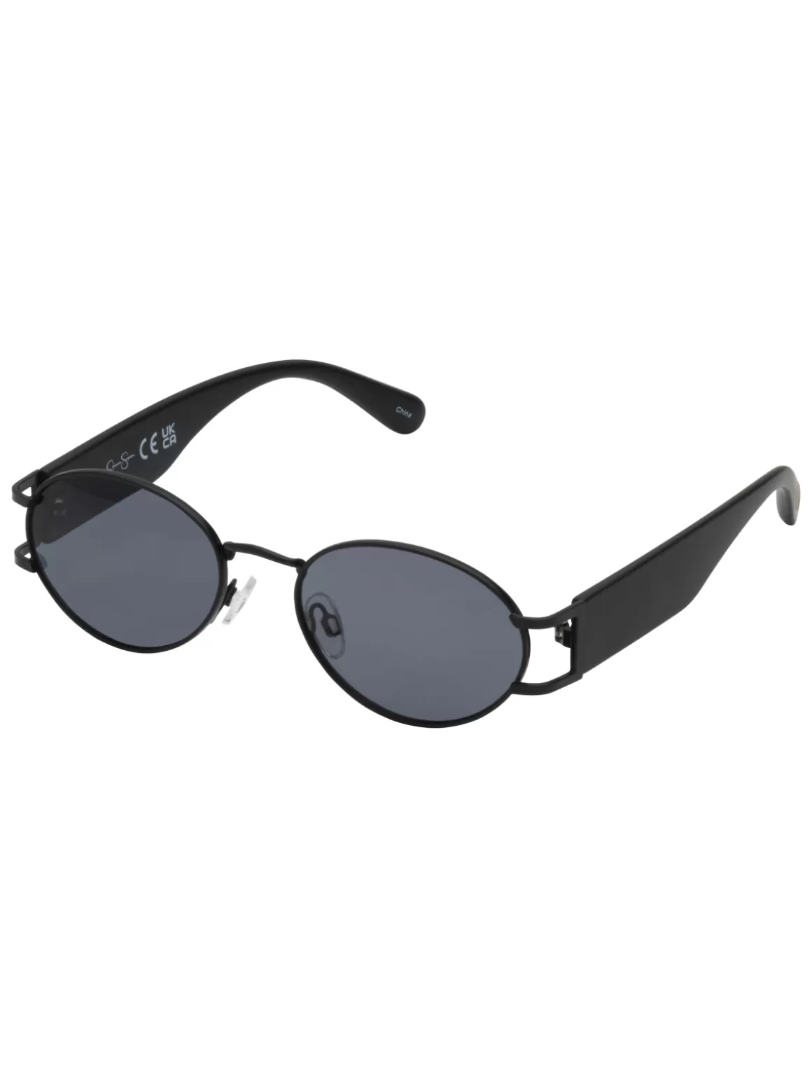Retro Vintage Metal Oval Sunglasses In <Jessica Simpson Flash Sale