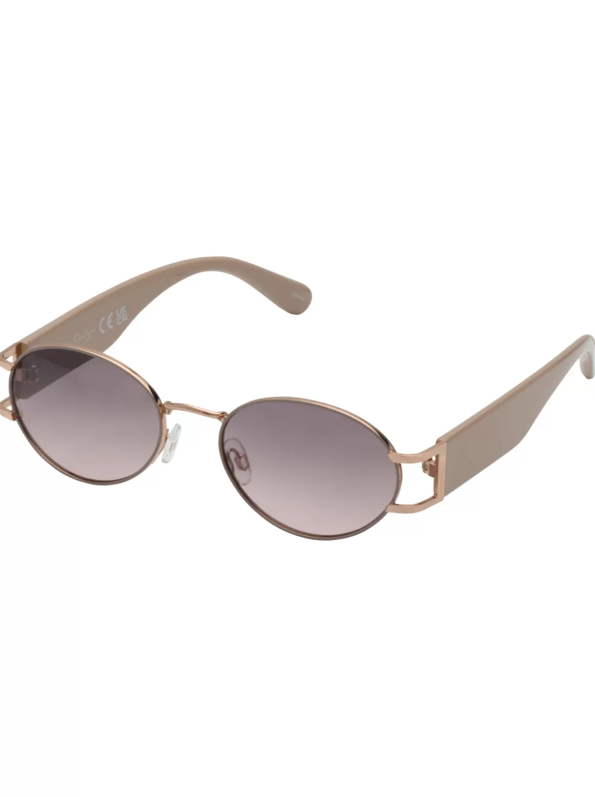 Retro Vintage Metal Oval Sunglasses In <Jessica Simpson Sale