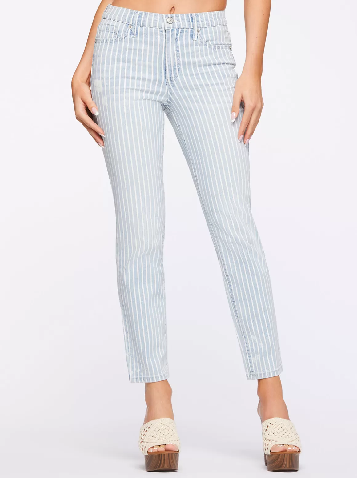 Spotlight High Rise Straight Jeans In <Jessica Simpson Flash Sale