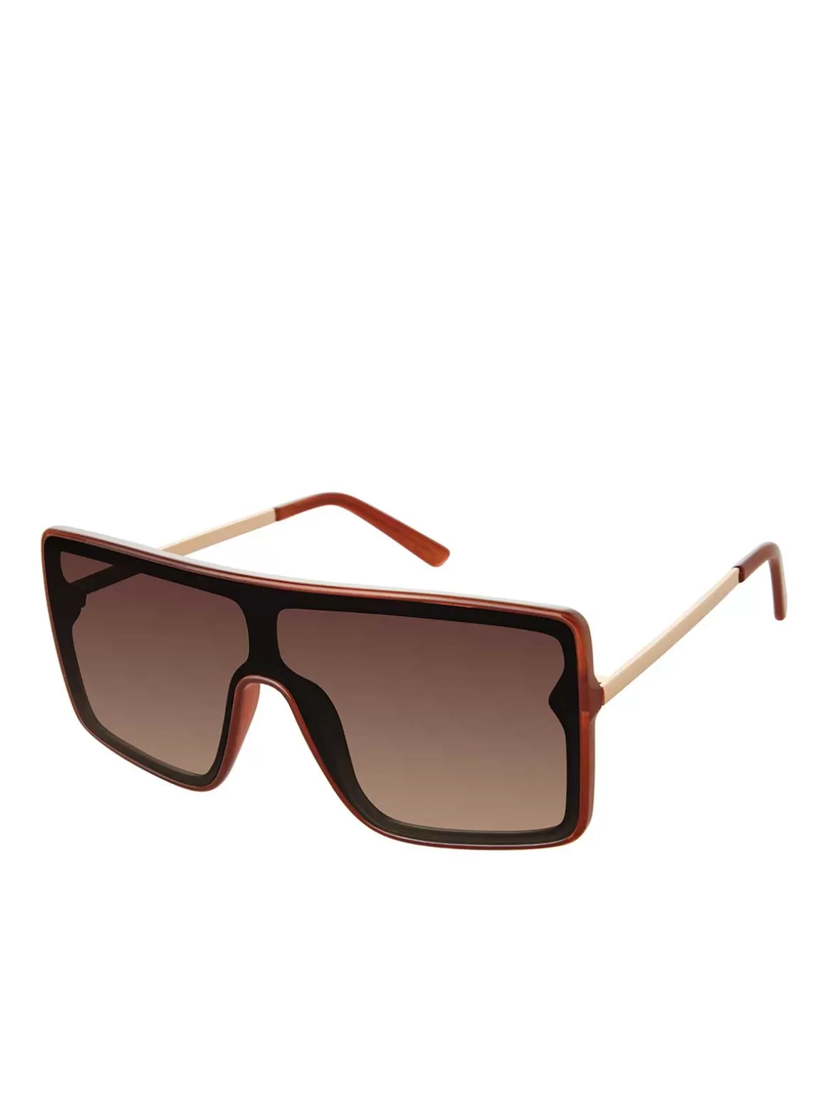 Square Shield Metal Temple Sunglasses In <Jessica Simpson Discount