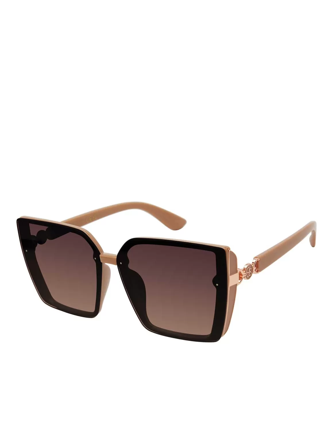 Square Side Shield Cat Eye Sunglasses In <Jessica Simpson Cheap