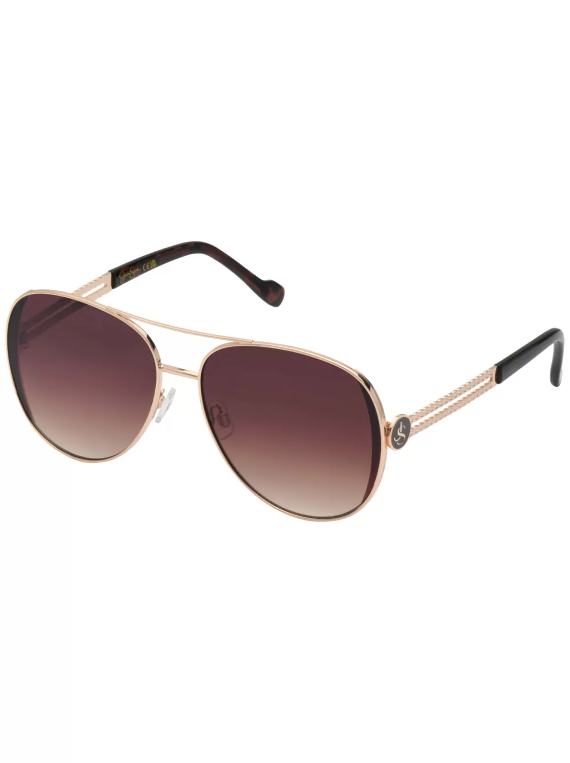 Stylish Metal Aviator Sunglasses In & Tortoise<Jessica Simpson Flash Sale