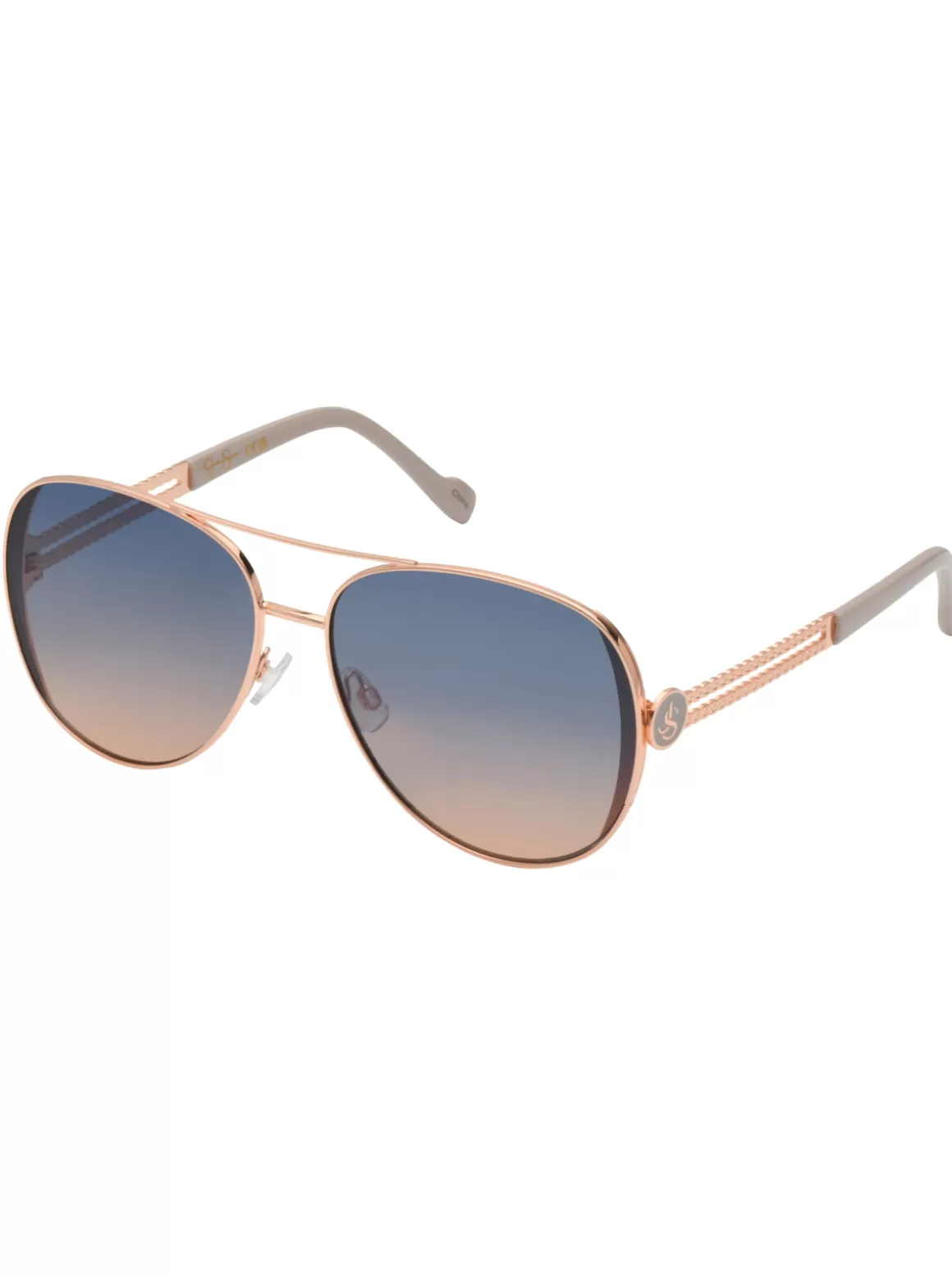 Stylish Metal Aviator Sunglasses In & Cream<Jessica Simpson Store