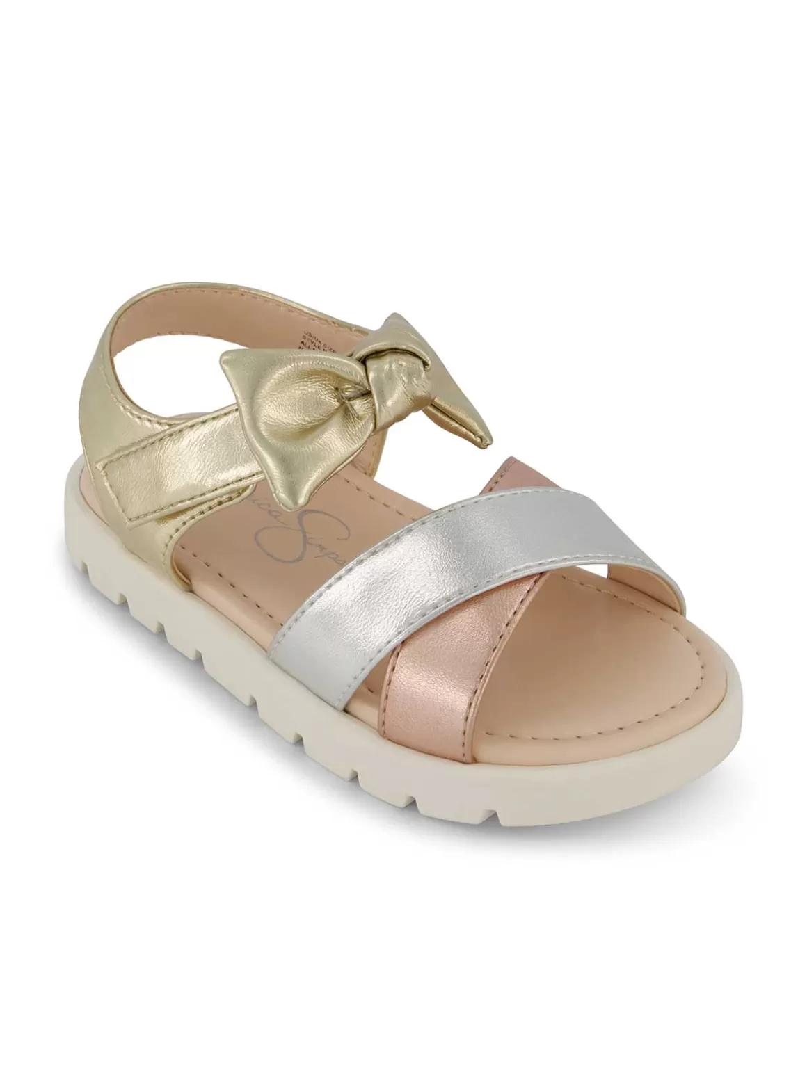 Toddler Tia Cross Sandals In Metallic Multi<Jessica Simpson Online