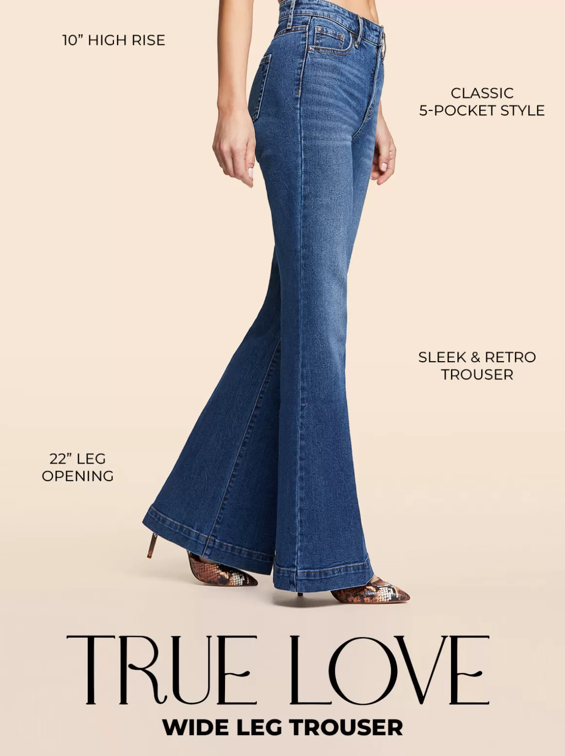 True Love Wide Leg Trouser Jeans In <Jessica Simpson Cheap