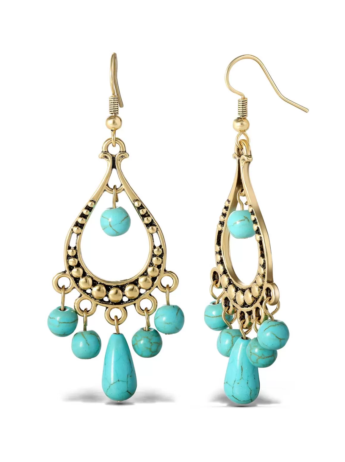 Turquoise Bead Chandelier Earrings<Jessica Simpson Cheap