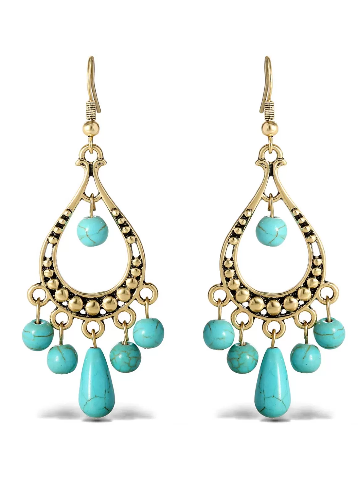 Turquoise Bead Chandelier Earrings<Jessica Simpson Cheap