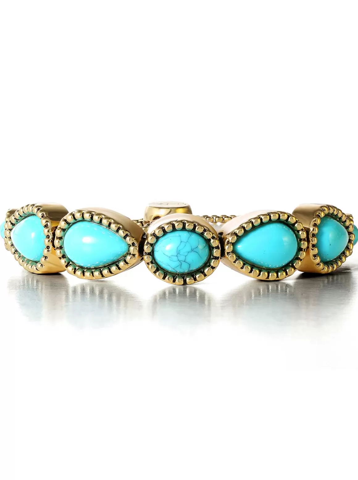 Turquoise Stone Slider Bracelet In <Jessica Simpson Flash Sale