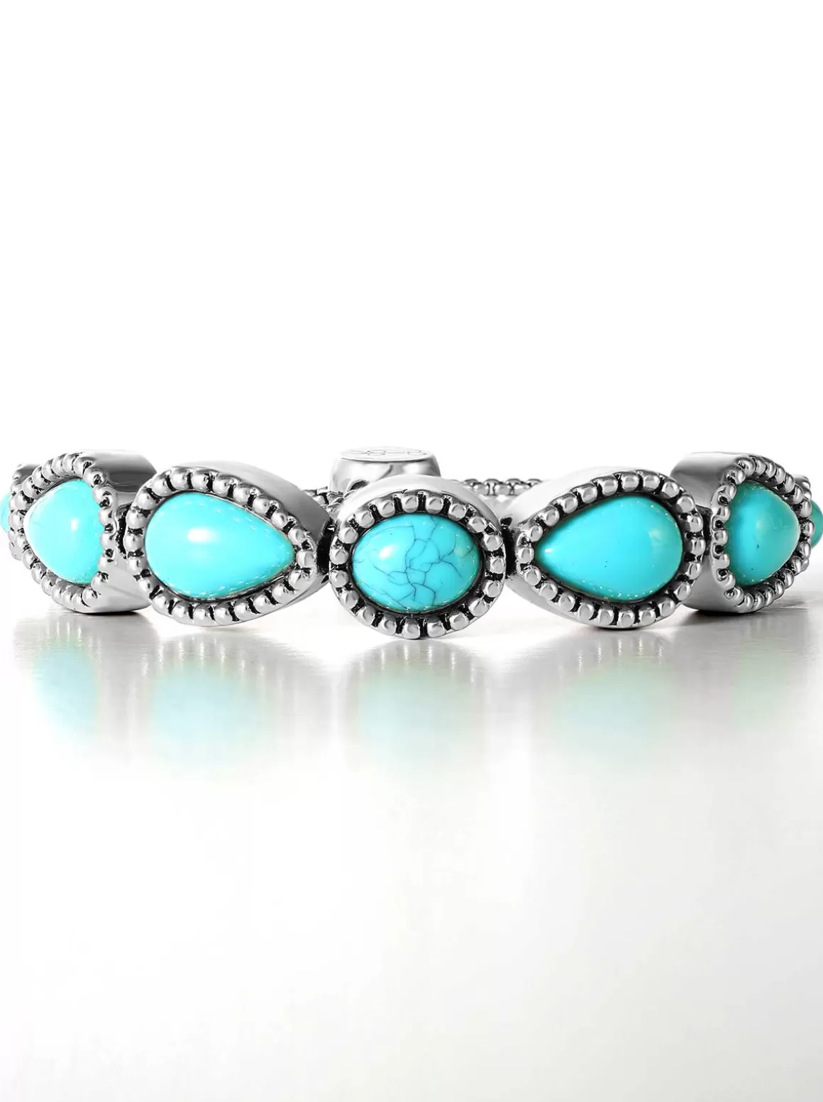 Turquoise Stone Slider Bracelet In <Jessica Simpson Store