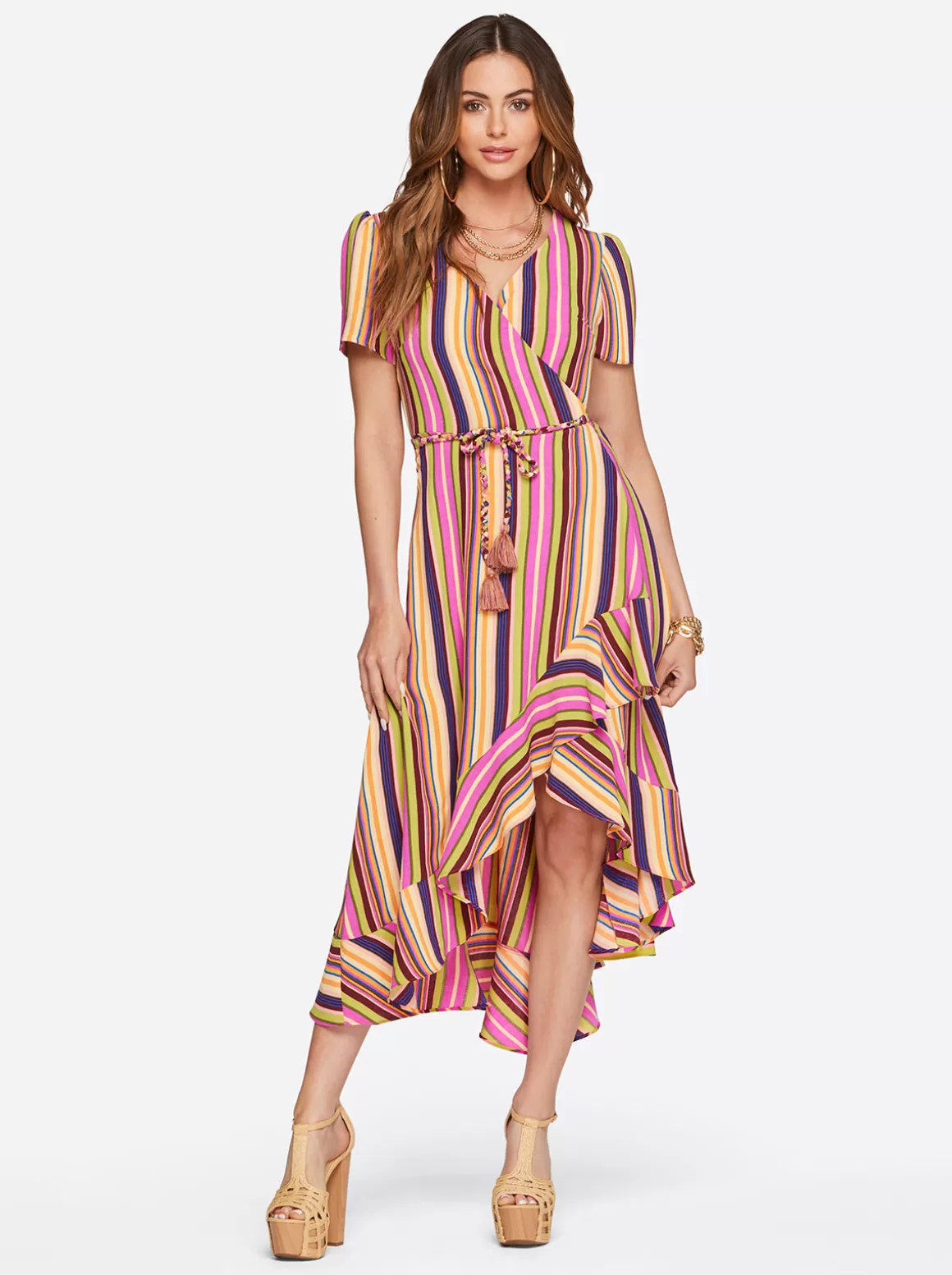 Varsha Wrap Dress In Rose Violet<Jessica Simpson Best Sale