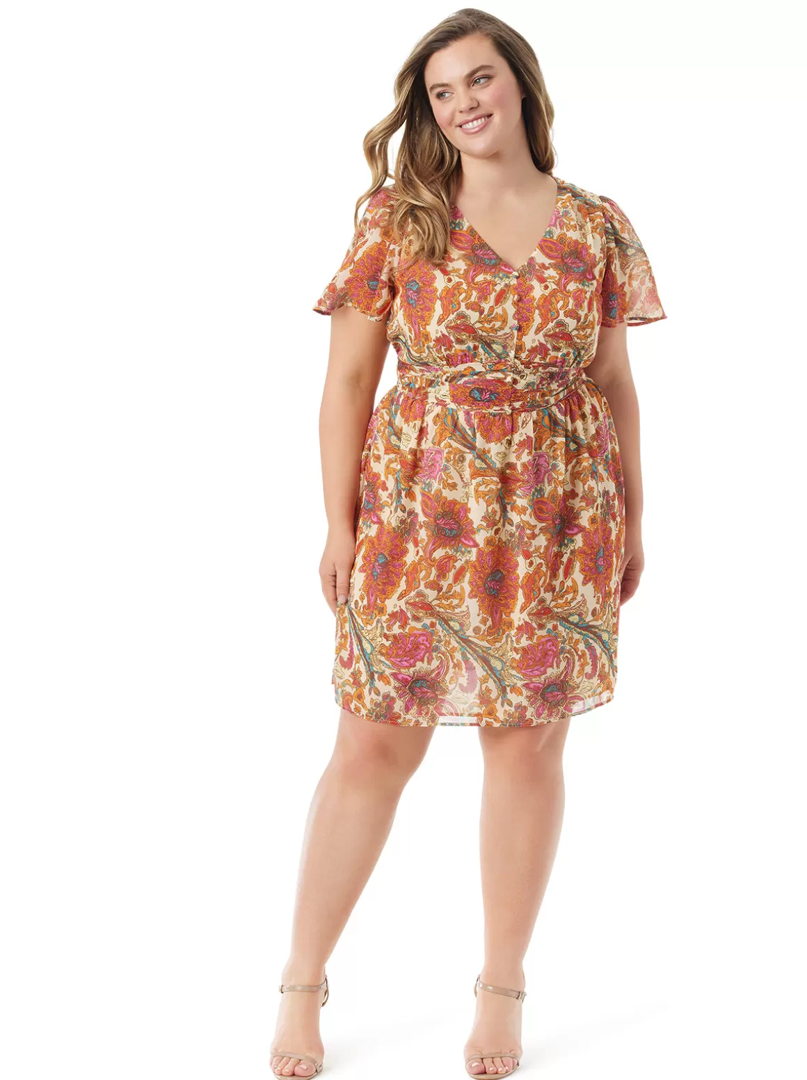 Vilma Button Front Dress In <Jessica Simpson Discount