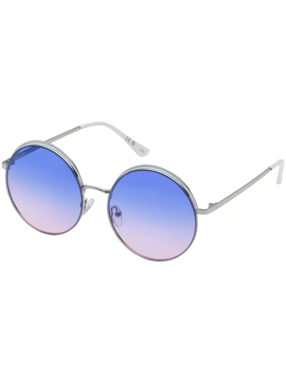 Vintage Metal Round Sunglasses In Silver & <Jessica Simpson Fashion