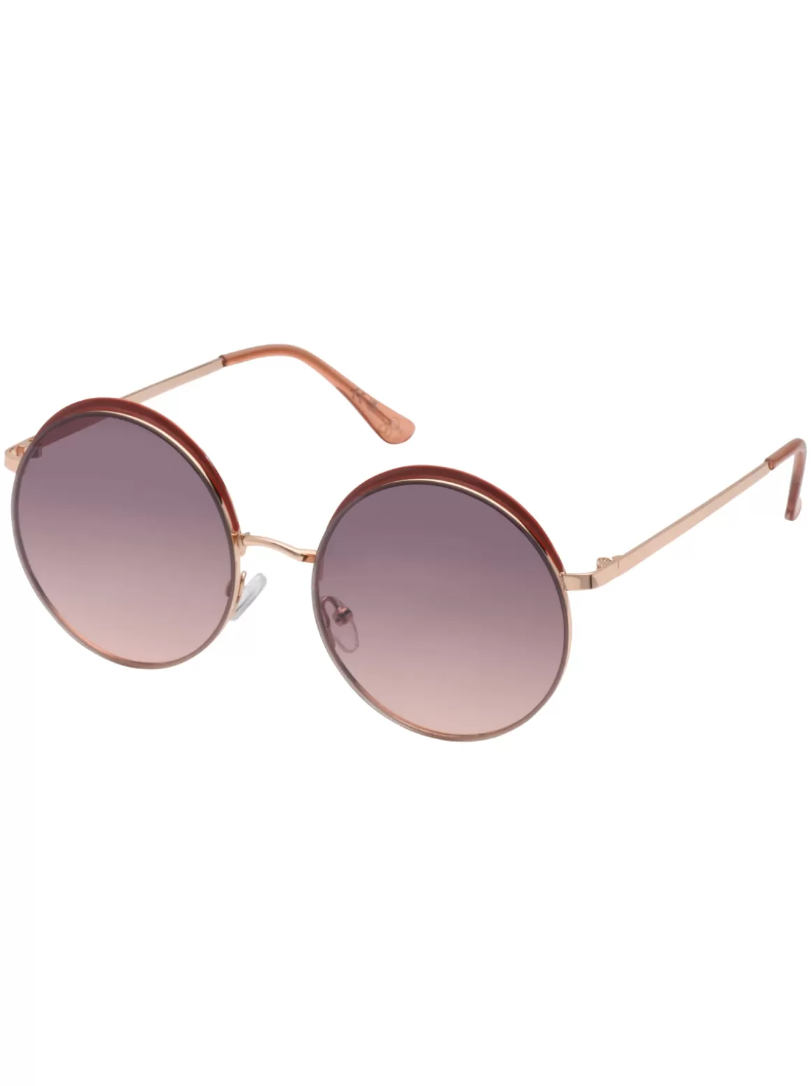 Vintage Round Metal Sunglasses In & Tan<Jessica Simpson Best