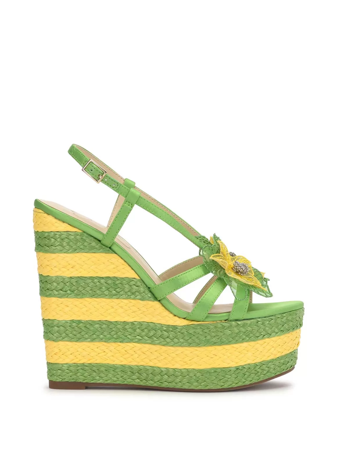 Visela Flower Wedge Sandal In Green<Jessica Simpson Best Sale