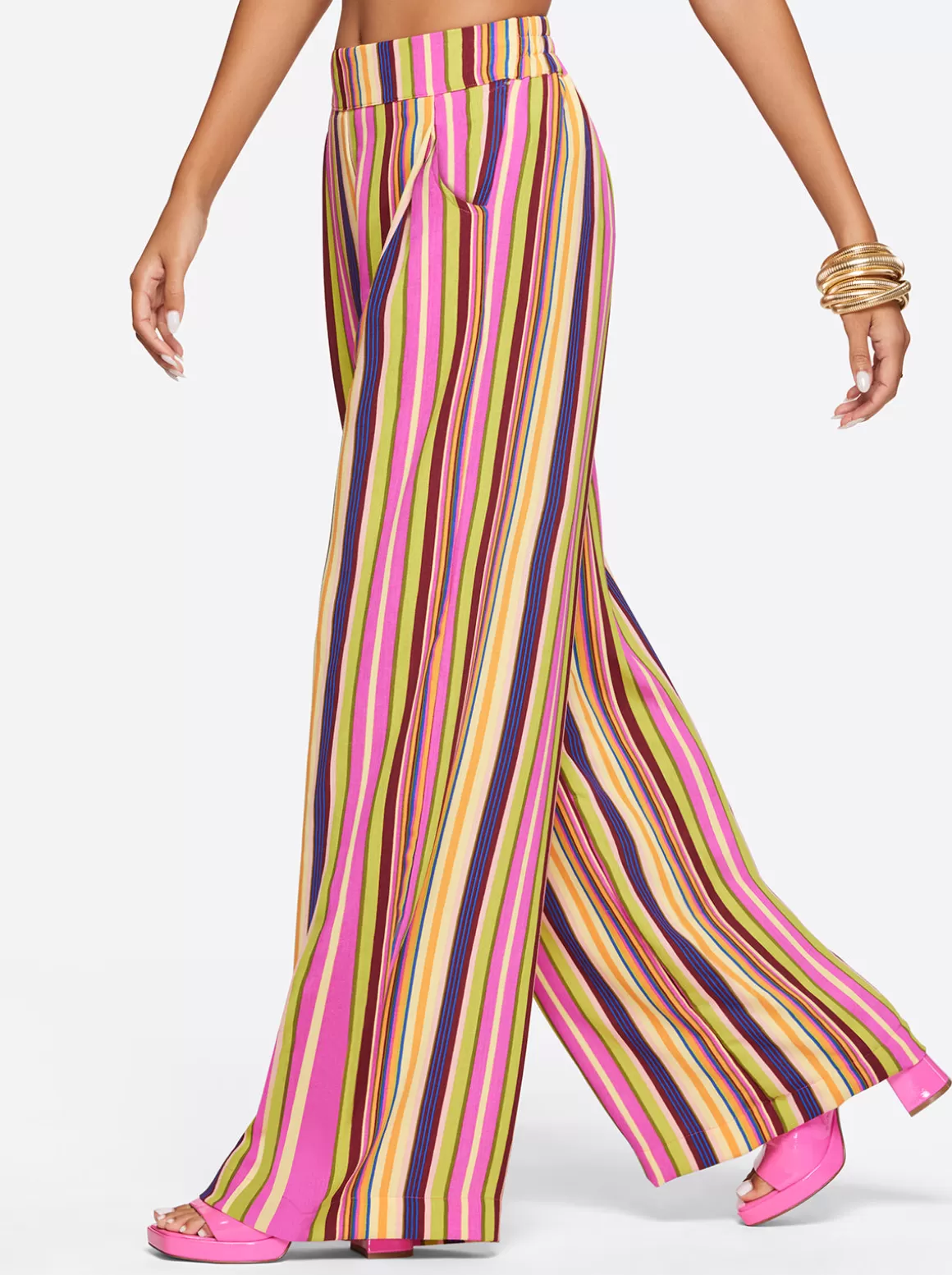 Winnie Wide Leg Pants In <Jessica Simpson Hot